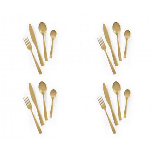 Прибори за хранене 16 части EXCELSA SHADOW, златист Прибори за хранене 16 части EXCELSA SHADOW, златист