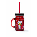 Чаша със сламка EXCELSA PEANUTS XMAS 500 мл.