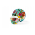 Сет чаши с чинии за еспресо 6 бр. EXCELSA FIORI FRIDA 100 мл.