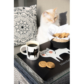 Подложка за хранене EXCELSA BLANCHE&NOIR, черен