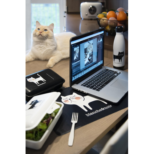 Подложка за хранене EXCELSA BLANCHE&NOIR, черен