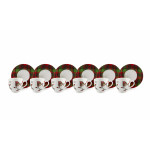 Сет чаши с чинии за еспресо 6 бр. EXCELSA TARTAN GNOME 70 мл.