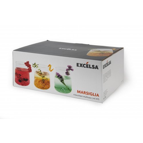 Чаши 6 бр. EXCELSA MARSIGLIA 470 мл.