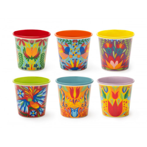 Сет чаши за кафе 6 бр. EXCELSA MEXICAN FLOWERS