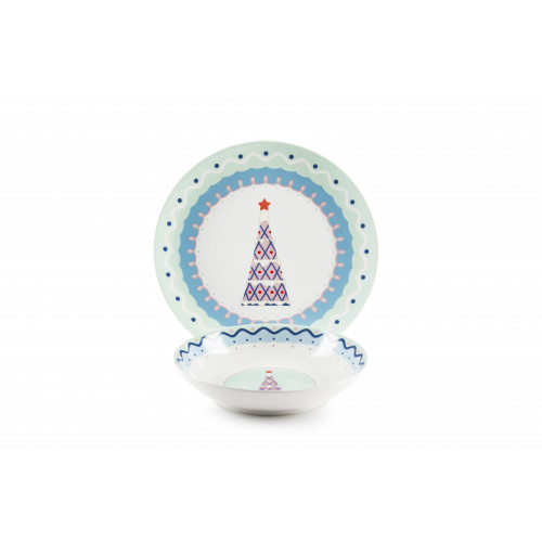 Сет за хранене 12 части EXCELSA XMAS SWEET PASTELS Сет за хранене 12 части EXCELSA XMAS SWEET PASTELS