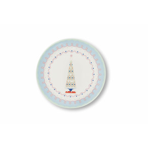 Сет  чинии EXCELSA XMAS SWEET PASTELS 20,5 см.