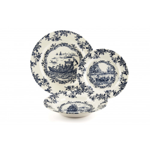 Чиния - дълбока EXCELSA LES VOYAGES 20 см., син Чиния - дълбока EXCELSA LES VOYAGES 20 см., син