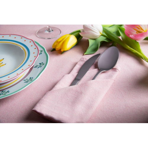 Текстилна салфетка за хранене EXCELSA PASTEL COLOR 40x40 см., розов