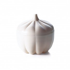 Съд за съхранение на чесън EXCELSA ALLIUM, бял