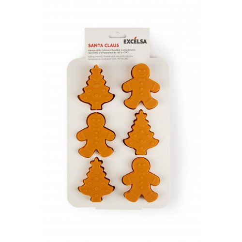 Форма за кексчета ЕXCELSA SANTA CLAUS, оранжев