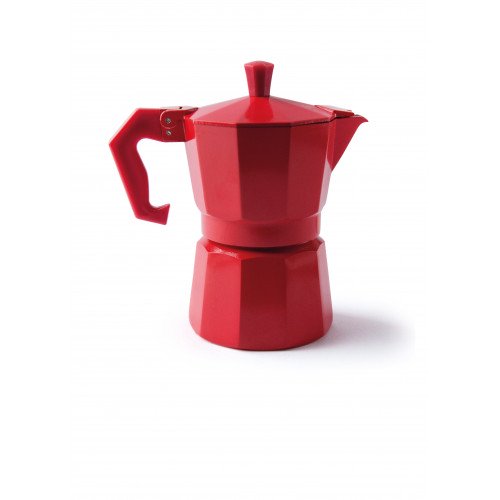 Кафеварка за 3 чаши кафе EXCELSA CHICCO COLOR, червен