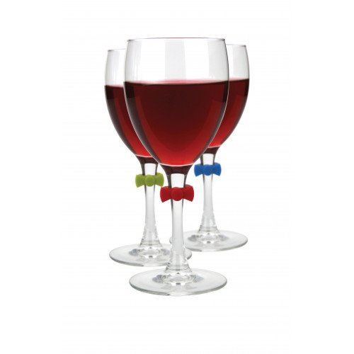 Сет маркери за чаши и тапа ЕXCELSA JOIE - MSC, червен