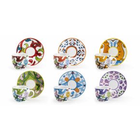 Сет чаши с чинии за еспресо 6 бр. EXCELSA LISBONA 100 мл.