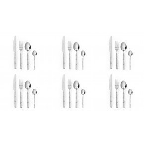 Прибори за хранене 24 части EXCELSA BAMBU, сребрист