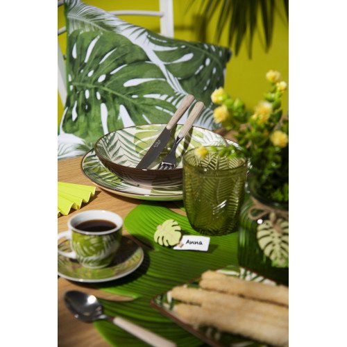 Сет чаши с чинии за еспресо 6 бр. EXCELSA FOLIAGE 100 мл.