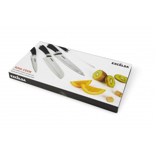 Сет ножове 4 бр. EXCELSA SOUL COOK Сет ножове 4 бр. EXCELSA SOUL COOK