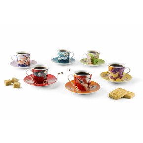 Сет чаши с чинии за еспресо 6 бр. EXCELSA FUJI 100 мл.