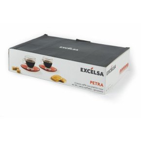 Сет чаши за кафе с чинии 6 бр. EXCELSA PETRA