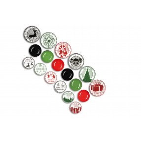 Сет чинии за хранене 18 части EXCELSA CHRISTMAS STAMP