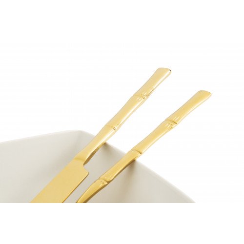 Прибори за хранене 24 части EXCELSA BAMBU, златист