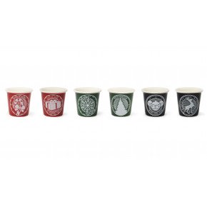 Сет чаши за кафе 6 бр. EXCELSA CHRISTMAS STAMP