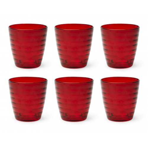 Сет чаши 6 бр. EXCELSA PORTO CERVO 270 мл., червен
