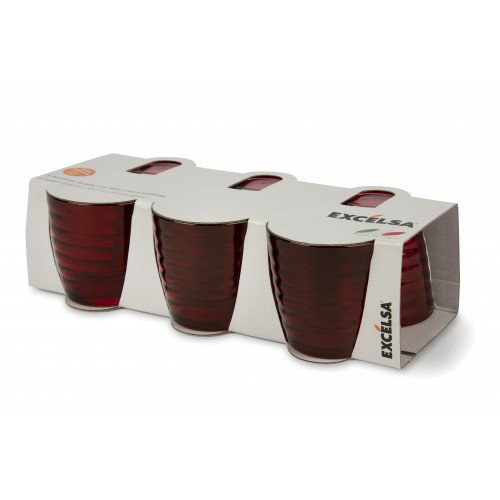 Сет чаши 6 бр. EXCELSA PORTO CERVO 270 мл., червен