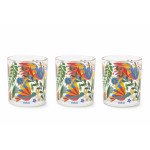 Сет чаши 3 бр. EXCELSA MEXICAN FLOWERS 250 мл.