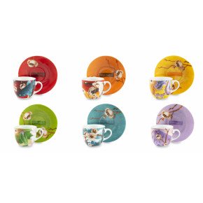 Сет чаши с чинии за еспресо 6 бр. EXCELSA FUJI 100 мл.