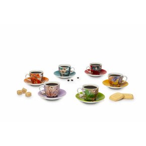 Сет чаши с чинии за еспресо 6 бр. EXCELSA FUJI 100 мл.