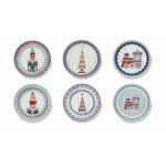 Сет десертни чинии EXCELSA XMAS SWEET PASTELS 15 см.