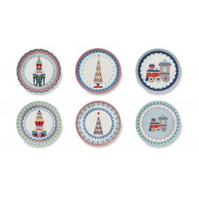 Сет десертни чинии EXCELSA XMAS SWEET PASTELS 15 см.