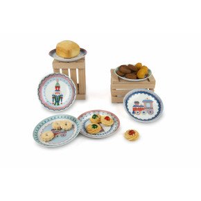 Сет десертни чинии EXCELSA XMAS SWEET PASTELS 15 см.