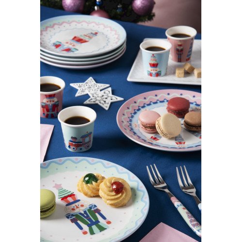 Сет десертни чинии EXCELSA XMAS SWEET PASTELS 15 см.