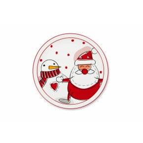 Чиния за пица/панетоне EXCELSA SNOWMAN 30,5 см.