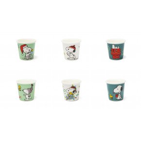 Сет чаши за кафе 6 бр. EXCELSA PEANUTS SHINY AND BRIGHT