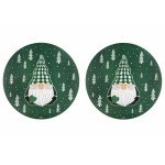 Сет подложки за хранене 2 бр. EXCELSA GREEN WINTER 36 см. Сет подложки за хранене 2 бр. EXCELSA GREEN WINTER 36 см.