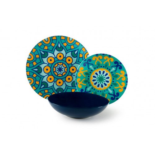 Сет чинии за хранене 18 части EXCELSA MANDALA MEDITERRANEO Сет чинии за хранене 18 части EXCELSA MANDALA MEDITERRANEO