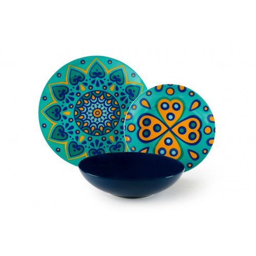 Сет чинии за хранене 18 части EXCELSA MANDALA MEDITERRANEO Сет чинии за хранене 18 части EXCELSA MANDALA MEDITERRANEO