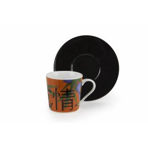 Сет чаши с чинии за еспресо 6 бр. EXCELSA FURISODE