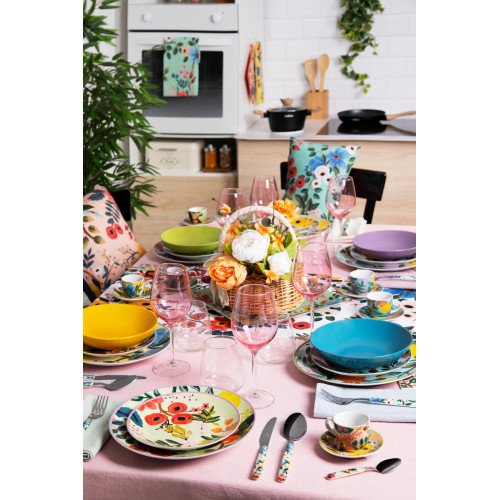 Сет чаши с чинии за еспресо 6 бр. EXCELSA FIORI FRIDA 100 мл. Сет чаши с чинии за еспресо 6 бр. EXCELSA FIORI FRIDA 100 мл.