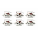 Сет чаши с чинии за еспресо 6 бр. EXCELSA SNOWMAN 90 мл.