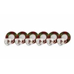 Сет чаши с чинии за еспресо 6 бр. EXCELSA TARTAN GNOME 70 мл.