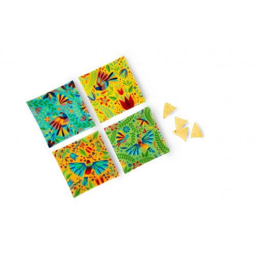 Сет чинии 4 бр. EXCELSA MEXICAN FLOWERS 18х18 см.