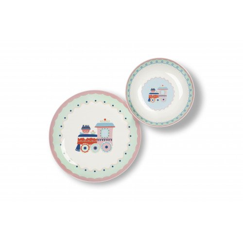 Сет за хранене 12 части EXCELSA XMAS SWEET PASTELS