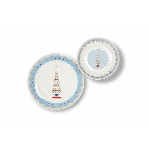 Сет за хранене 12 части EXCELSA XMAS SWEET PASTELS