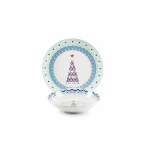 Сет за хранене 12 части EXCELSA XMAS SWEET PASTELS