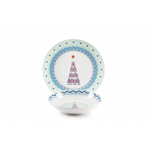 Сет за хранене 12 части EXCELSA XMAS SWEET PASTELS