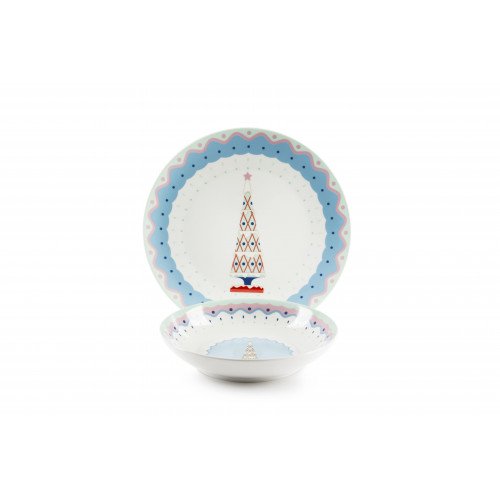 Сет за хранене 12 части EXCELSA XMAS SWEET PASTELS