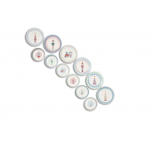 Сет за хранене 12 части EXCELSA XMAS SWEET PASTELS